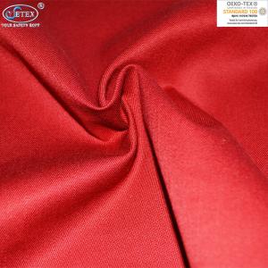 Wholesale Red 300gsm Cotton Flame Resistant Anti Static Fabric FR Twill from china suppliers