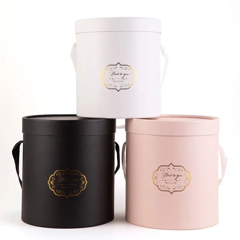 Round Floral Cylinder Boxes Custom Order Accepted for 20*15CM Flower Arrangements