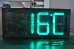 12 Inches Outdoor LED Time and Temperature Display Panel for in Outdoor Settings