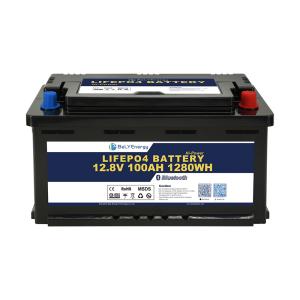 Wholesale Bely Energy Built-In Bms 12V100AH Rechargeable Solar Battery For RV Electric Vehicles Marine from china suppliers