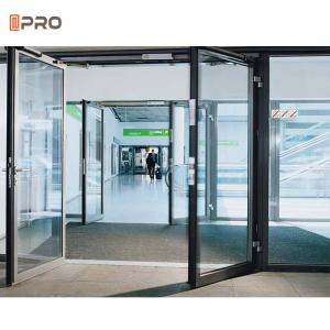 Wholesale Heat Insulation Aluminium Hinged Doors Outward Casement Double Action Swinging Door from china suppliers