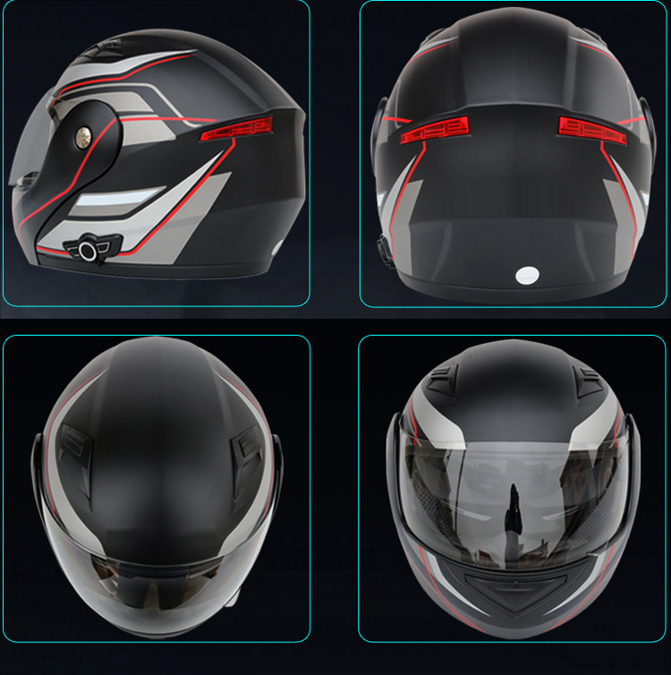 Whosale Vintage Bluetooth Helmet Full Face Motorcycle Helmet Motorcycle L/XL/XXL