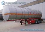 SUS304 2B Chemical Oil Tank Trailer 3 Axle 39000 L Milk Tanker Trailer