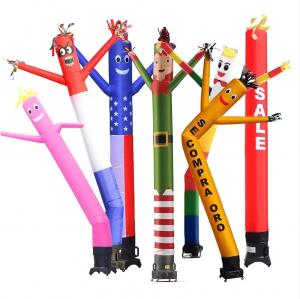 China Size 5m Custom Inflatable Tube Man With Blower For Promotion on sale
