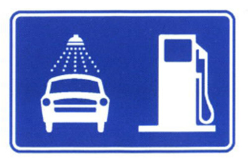 Good Price Traffic Sign General Road Guidance Signs Blue and White Color Sheet