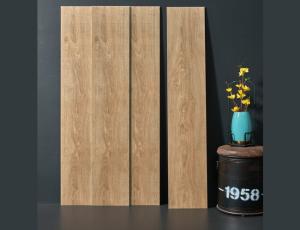 Wholesale 60Boxes/Plt 9.5mm Thickness Wooden Porcelain Tiles 250x1500mm Cream Color from china suppliers