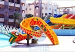 Outdoor Cobra Mini Pool Slide Fiberglass Swimming Pool Water Game For Children