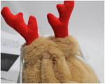 Luxury Christmas Drawstring Bag Winter Fluffy Reindeer Antler Handbag