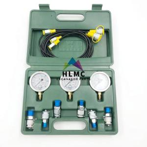 Wholesale Green Hydraulic Diagnostic Test Kits Pressure Testing Kit 3 Gauge from china suppliers