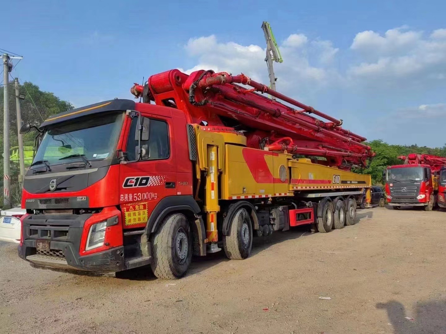66M 2019 Used Concrete Mixer Pump Sany Boom Pump SYM5538THB