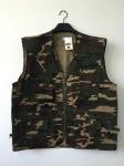 Mens classic vest, waistcoat, camo vest in T/C 80/20 fabric, 030M camouflage