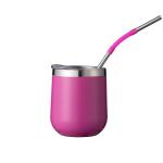 Food Grade Insulated Travel Hot And Cold Tumblers With Metal Straw 300ml