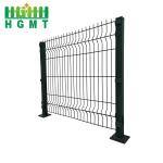 Outdoor Security PVC Green Coating 3d Welded Wire Mesh Fence Panel Bending