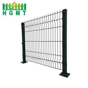 Wholesale Outdoor Security PVC Green Coating 3d Welded Wire Mesh Fence Panel Bending Curved Perimeter Fence from china suppliers