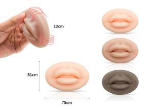 Wholesale PMU 42.8g Permanent Makeup Practice Skin Soft 3d Silicon Lip Mouth Microblading from china suppliers