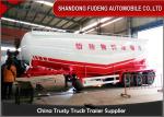 12 Tyre Pneumatic Dry Bulk Cement Tanker Trailer 45-55 Ton 35cbm - 55cbm