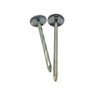 Wholesale Galvanized Steel Roofing Nail – Large Flat Head &amp; Grooved Shank for Anti-Slip Grip from china suppliers