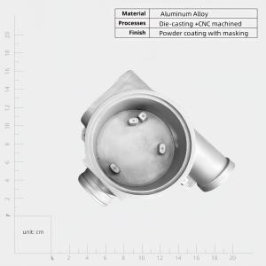 Wholesale Powder Coated Silver Aluminium Die Casting Housing With Strong Corrosion Resistance from china suppliers