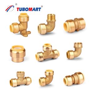 Wholesale Brass Plumbing Elbow Fittings Lead free Quick Connect Pex Push Fit Fittings from china suppliers