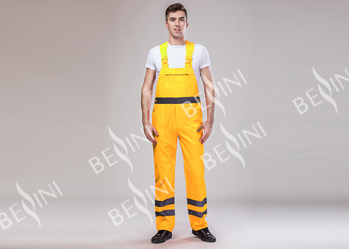 Lightweight Construction High Visibility Clothing , Reflective Safety Apparel