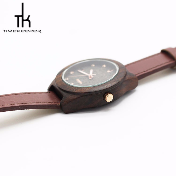 Unisex Wood Dial Real Leather Strap Watches For Men Online Fashionable