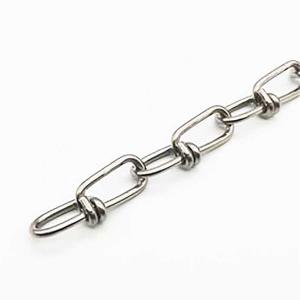 Wholesale 304 Polishing Finish Double Loop Chain for Outlet Stainless Steel Construction from china suppliers