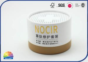 Wholesale White Customized 4c Printed Coated Paper Packaging Tube Silver Hot Stamping from china suppliers