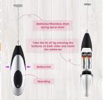 Handheld Electric Milk Frother Stainless Steel 304 Whisk Head Coffee Cappuccino