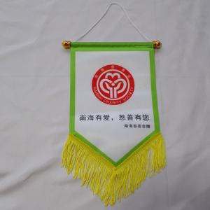Wholesale Satin Silk Pennant Wall Flag Football Club Hanging College Pennants from china suppliers