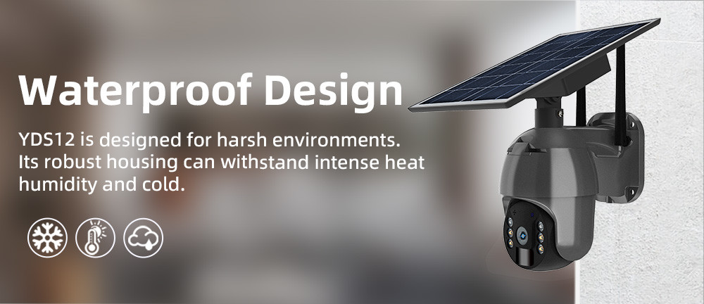 8W 4G Solar Security Camera 1080P 2 Way Audio PIR Solar Spotlight Camera