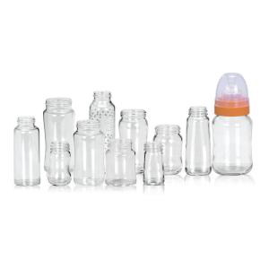 Wholesale Heat Resistant Nipple 200ml Borosilicate Glass Baby Bottle from china suppliers
