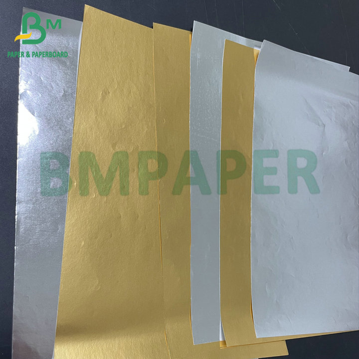 Waterproof 70GSM 75GSM Golden Silver Wet Strength Beer Label Metallized Paper Roll