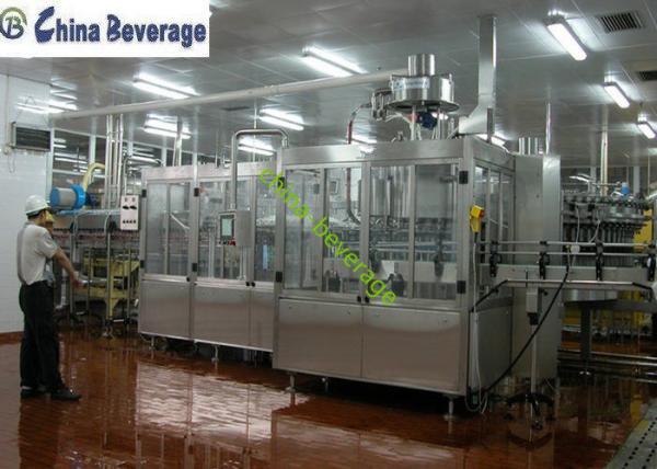 Energy Drink Water Bottle Filling Machine , Carbonated Soft Drink Production