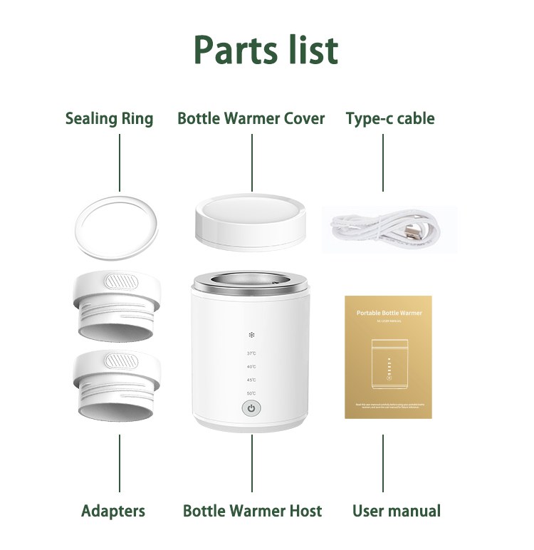 8800mAh Battery Smart Baby Bottle Warmer Thermo Feeding Bottle Warmer Keeping Milk Warm