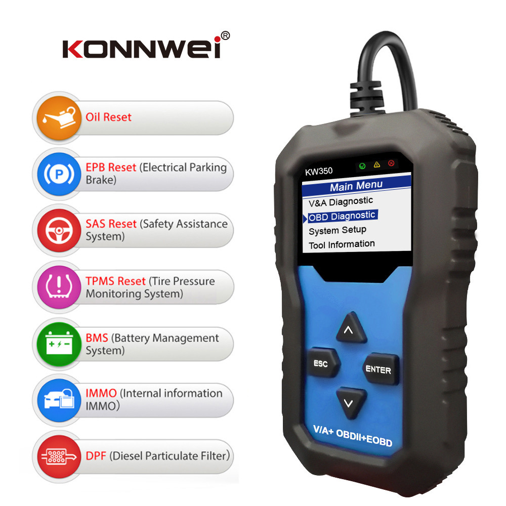 SRS Transmission Engine Car Diagnostic Scanner ABS Material For Seat Skoda Audi V/W
