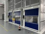 Galvanized Steel PVC Industrial Fast Door 2m/s 900N / 800N Tear Resistance