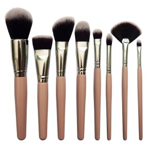 Wholesale Elegant Pink Makeup Brush Thick Aluminum Tube Durable Cosmetic Brushes from china suppliers