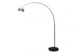 Stainless Steel Floor Standing LED Lights , Curved Adjustable Floor Lamp For