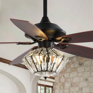 Wholesale 65W 120V Living Room Decorative Ceiling Fans / Sparkly Ceiling Fan Super Brightness from china suppliers
