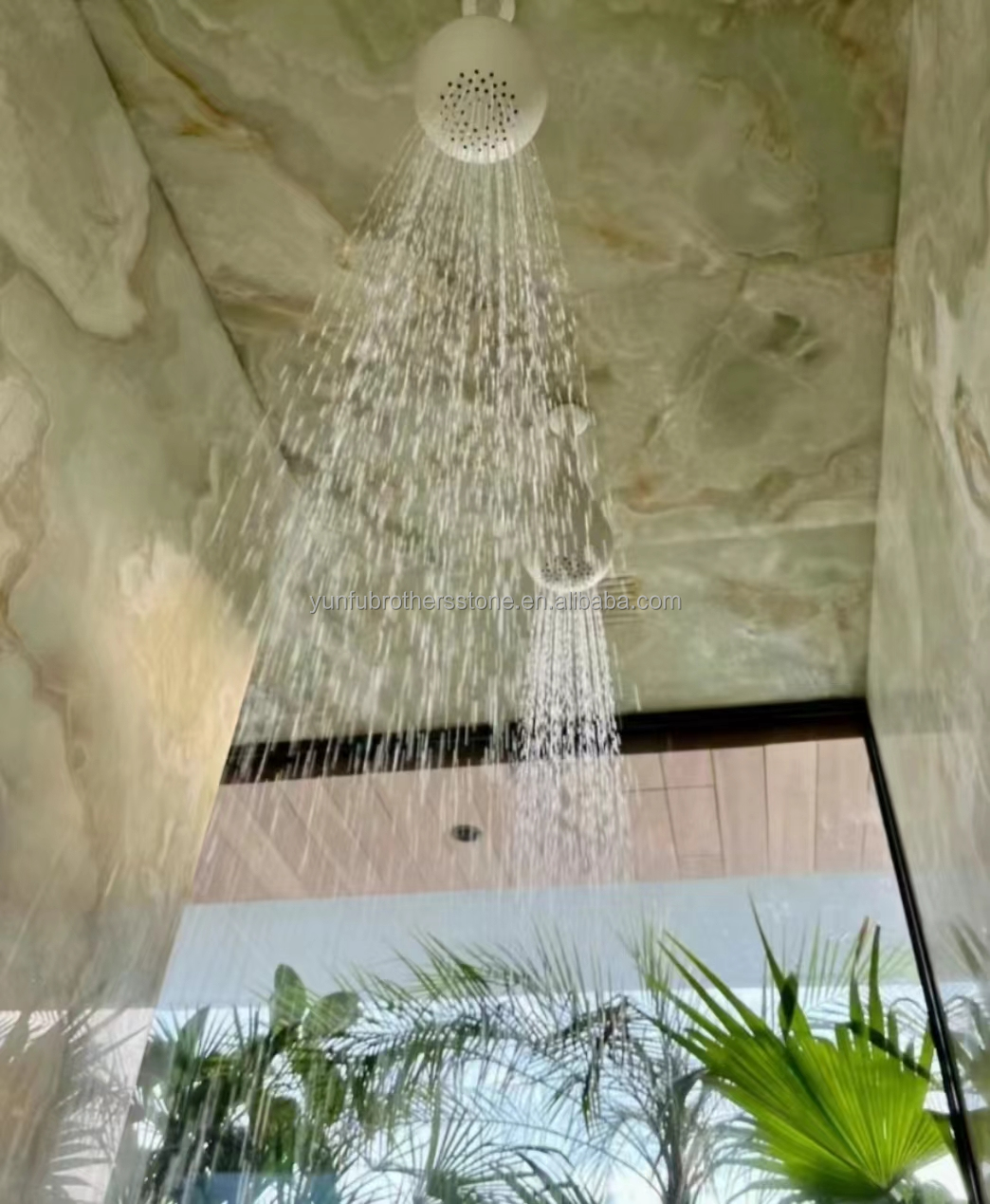 Modern Afghan Green Onyx Stone Slab for Hotel Living Room and Dining Hall Decoration