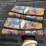 Animal Designer Authentic Stingray Skin Lady Large Trifold Wallet Genuine
