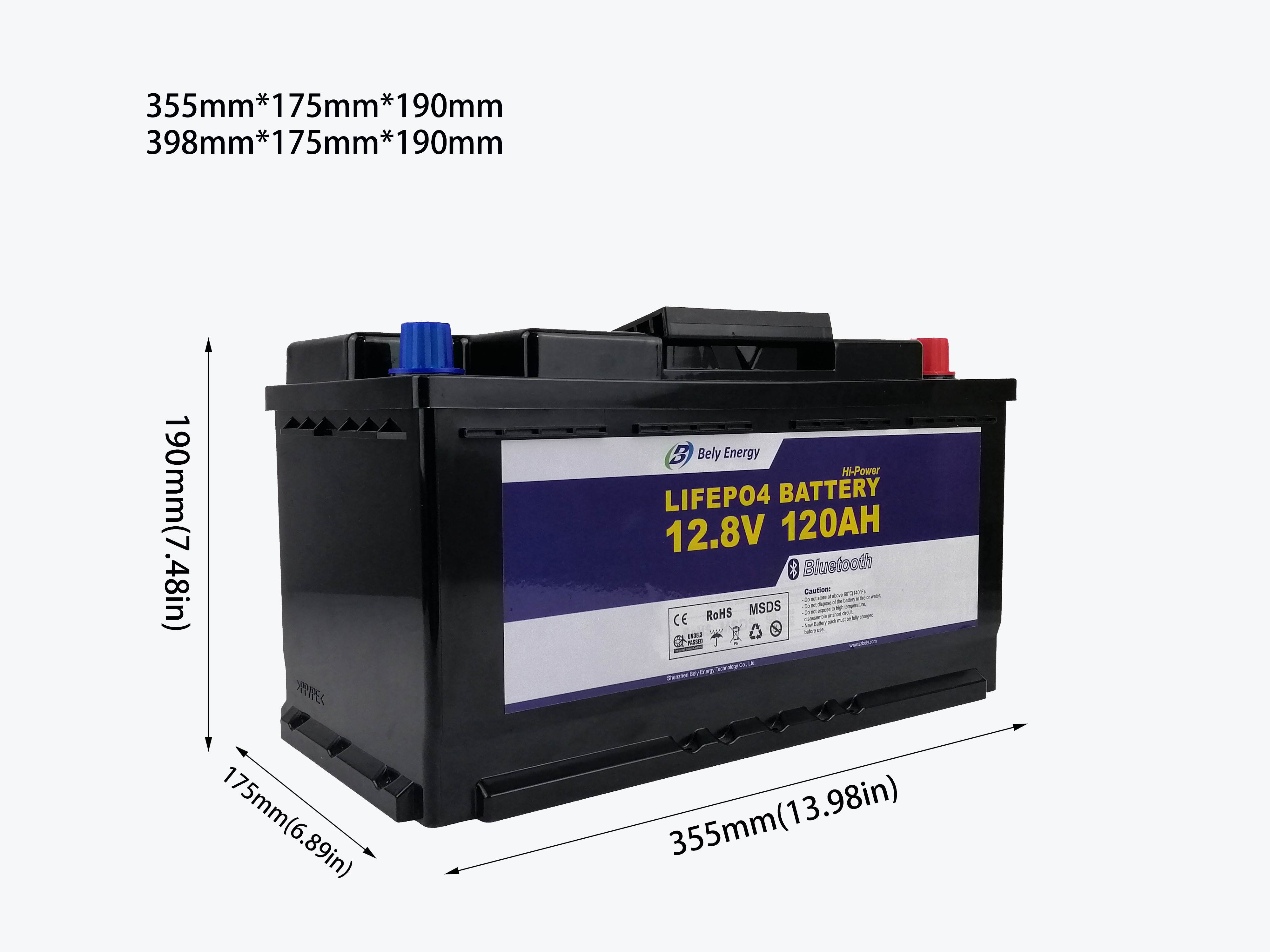 Mobile 12V 120Ah Smart Lithium Ion Battery Electric Tricycle Battery