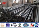 35m / S Wind Speed Galvanized Steel Power Pole , Long Life Street Light Pole