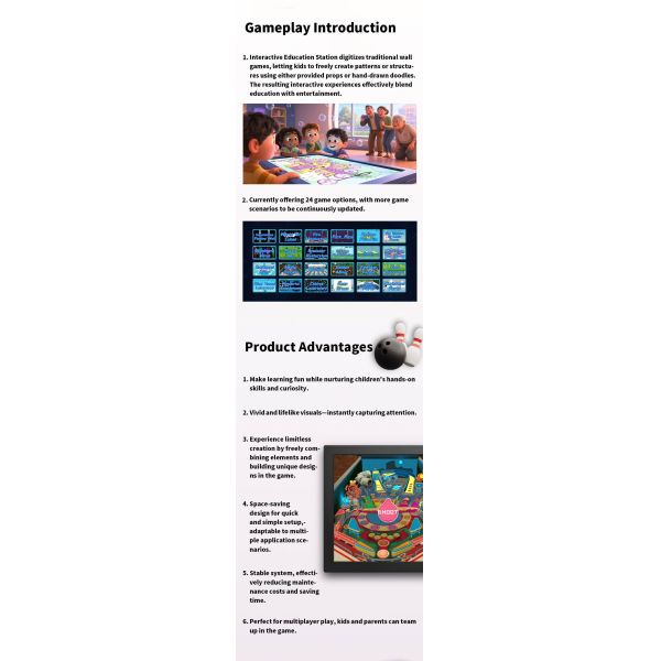 Space Saving Learning Solution Interactive Education Screen for Multiple Application