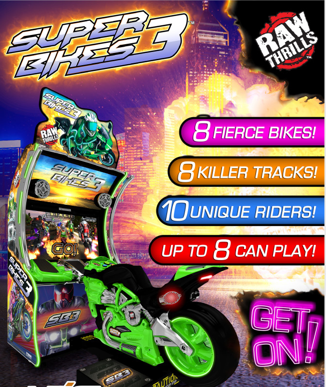 Indoor Game Center Super Bikes 3 Redemption Arcade Machines