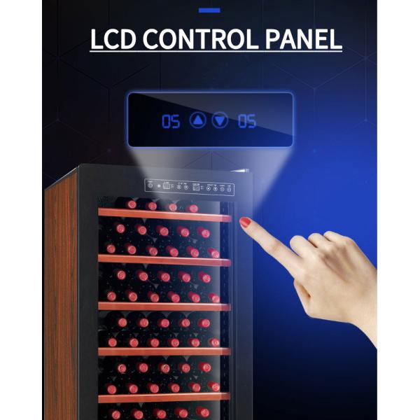 66-84 Bottles Red Wine Cooler Refrigerator Soundless Electric Powered