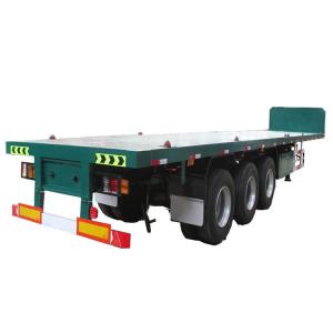 Wholesale JOST 2&quot; 50mm or3.5&quot; 90mm King Pin 4 Axle Tri Axles 40ft 53 Feet Long Flat Bed Trailer from china suppliers