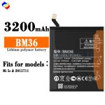 High Capacity BM36 Battery for Xiaomi 5S Rechargeable Phone Batteries BM36 Codin