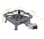 Outdoor High Power Cast Iron Gas Stove With Stainless Steel Housing