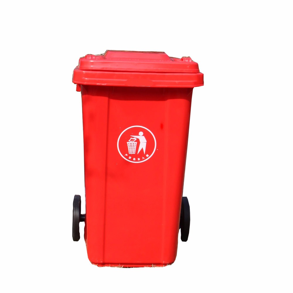 big size plastic dustbin garbage container recycle bin with 2 wheels recycling waste bin